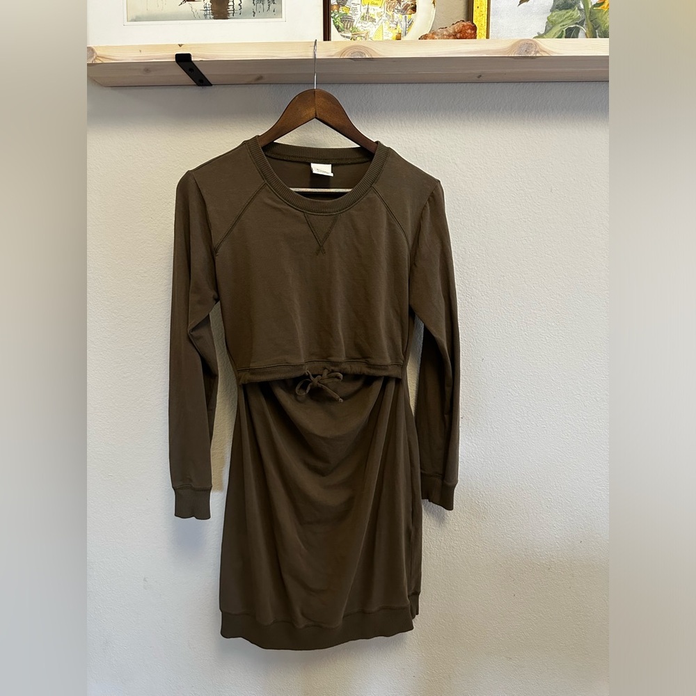 Boob Design Maternity or Nursing/breastfeeding Sweatshirt Dress